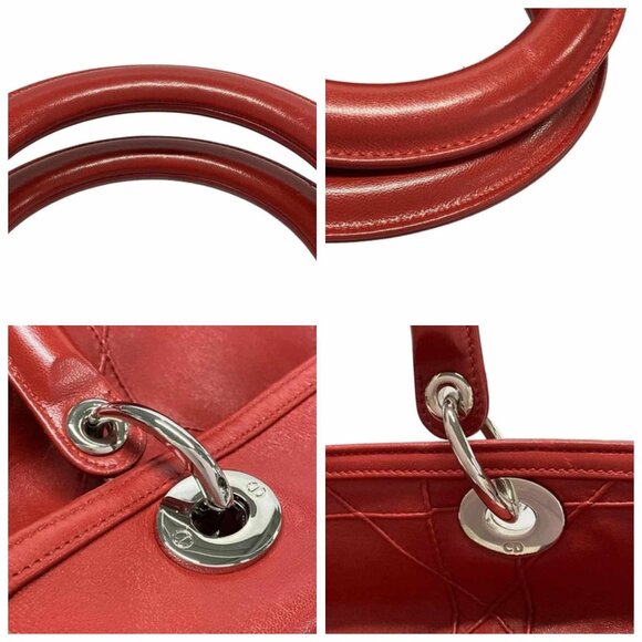 DIOR/ChristianDior Granville - Bordeaux Leather Handbag 938-072525 - Picture 7 of 14